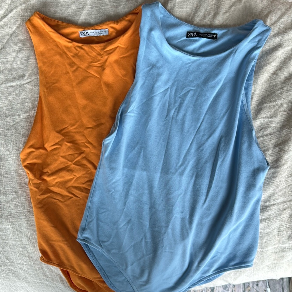 Zara- small. Both bodysuits included